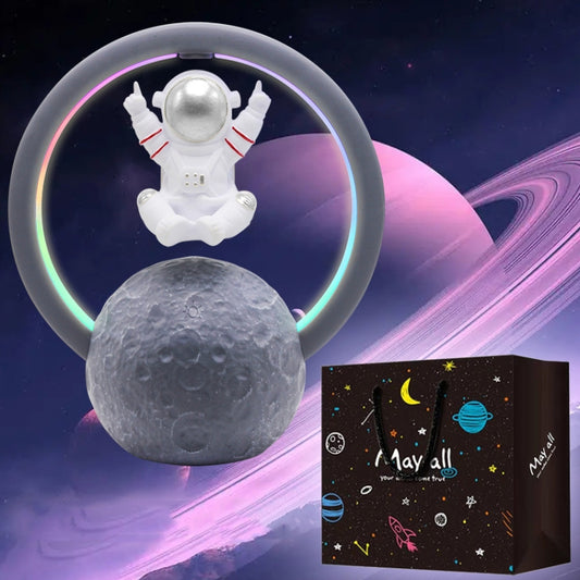 Y-598 Suspended Astronaut Bluetooth Speaker RGB Light Subwoofer Ornament,Spec: 598A Silver+Gift Bag - Desktop Speaker by buy2fix | Online Shopping UK | buy2fix