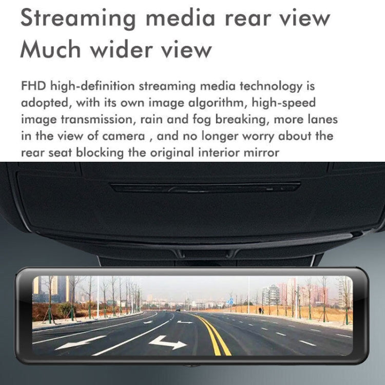 Anytek Q8 4K HD Large Screen Car Recorder Double Record Reversing Image Rear View Mirror Night Vision Recorder - Car DVRs by Anytek | Online Shopping UK | buy2fix