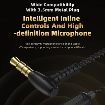 CVJ In-Ear Wired Gaming Earphone, Color: With Mic Black - In Ear Wired Earphone by CVJ | Online Shopping UK | buy2fix