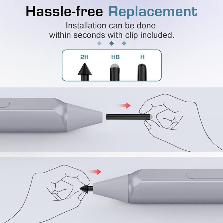 For Microsoft Surface Pro 4/5/6/7/Book /Pro X Stylus Replacement Nib Refill 2H+HB+H Kit - Pencil Accessories by buy2fix | Online Shopping UK | buy2fix