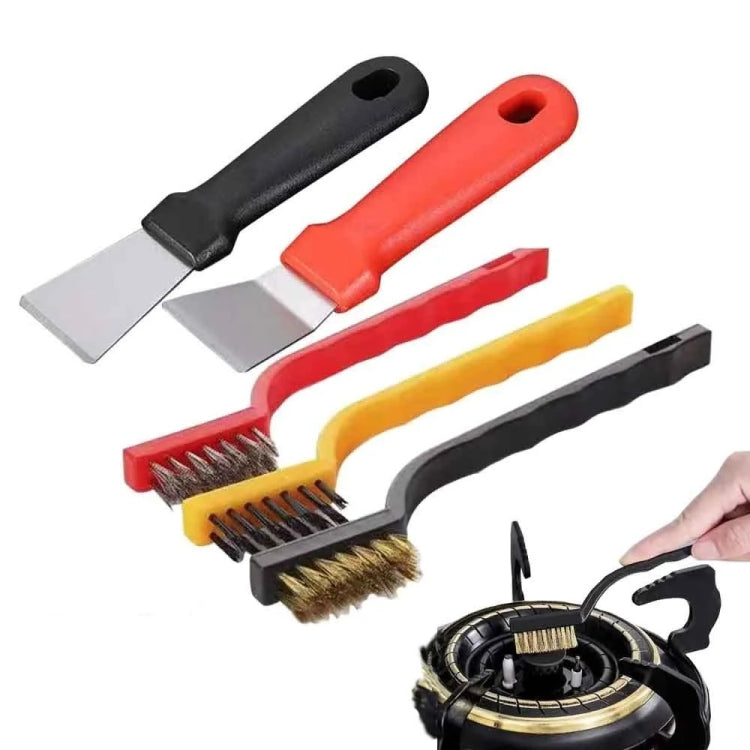 8pcs /Set Multifunctional Kitchen Stove Cleaning Brush Set Range Hood Sink Gap Brush - Cleaning Tools by buy2fix | Online Shopping UK | buy2fix