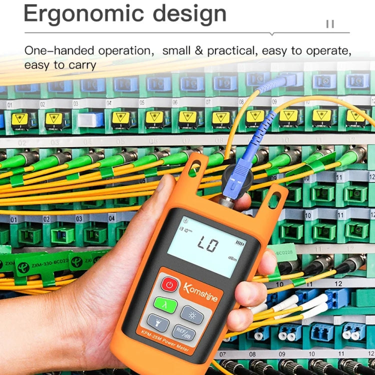 Komshine Mini Handheld Optical Power Meter Fiber Loss Measurement, Specification: KPM-25M-C/-50DBM to +26DBM - Fiber Optic Test Pen by Komshine | Online Shopping UK | buy2fix