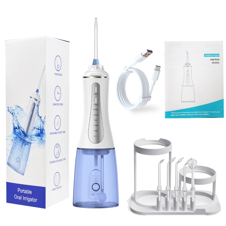 350ML Water Tank Oral Irrigator Rechargeable 5 Gear Adustable Water Flosser, Spec: With  Bracket Black Gray - Oral Irrigators by buy2fix | Online Shopping UK | buy2fix