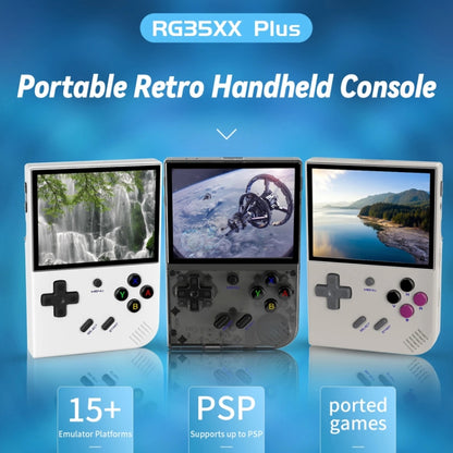 ANBERNIC RG35XX PLUS  Handheld Game Console 3.5-Inch IPS Screen Support HDMI TV 64GB+128GB(White) - Pocket Console by ANBERNIC | Online Shopping UK | buy2fix