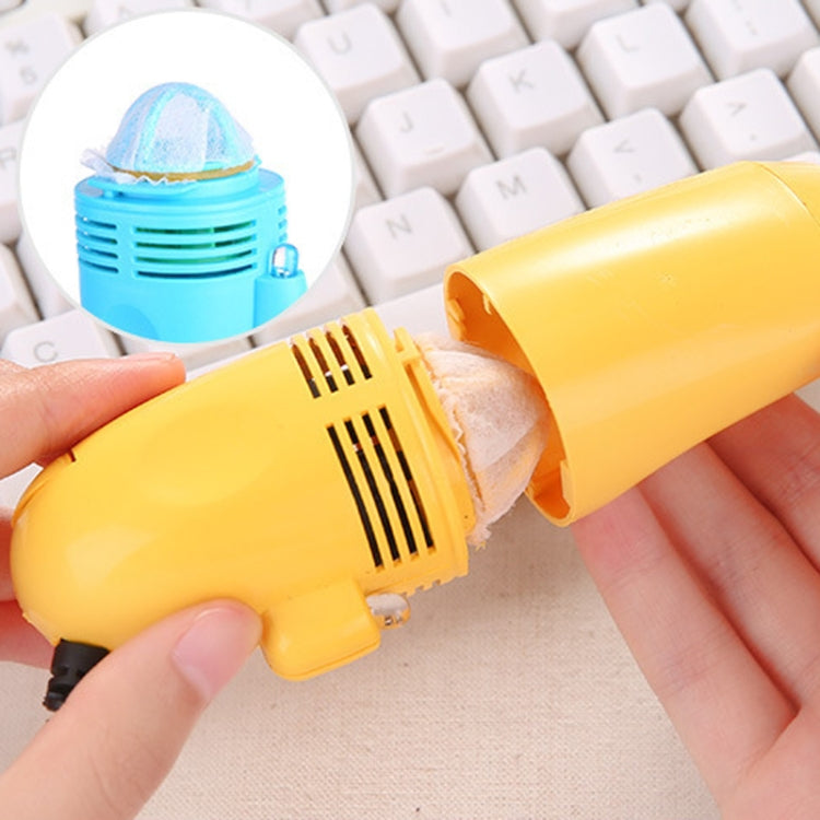 Mini USB Interface Keyboard Cleaning Brush Portable Computer Dust Remover(Yellow) - Mini Vacuum Cleaner by buy2fix | Online Shopping UK | buy2fix