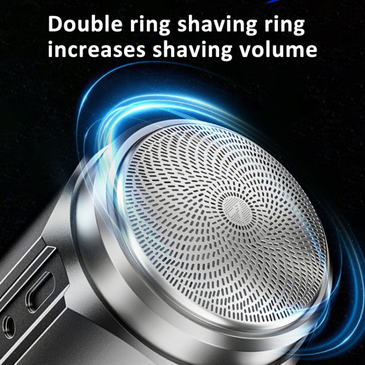 Smart Digital Display Electric Shaver Rechargeable Pocket Razor, Spec: Suspension Knife Net Black - Electric Shavers by buy2fix | Online Shopping UK | buy2fix