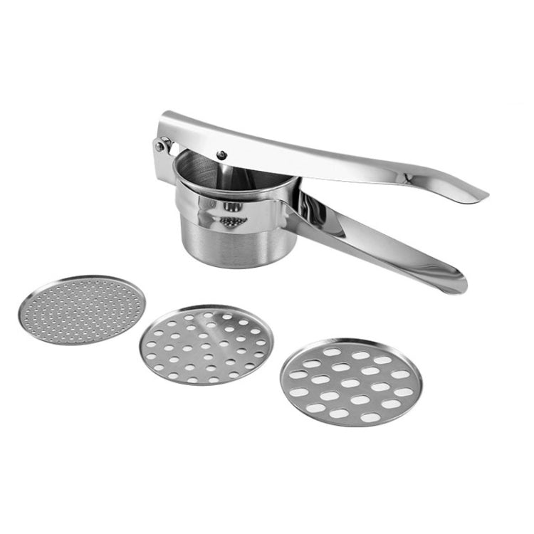 Stainless Steel Potato Press Manual Juicer Vegetable And Fruit Squeezer, Model: 3 In 1 - Stirrer & Squeezer by buy2fix | Online Shopping UK | buy2fix