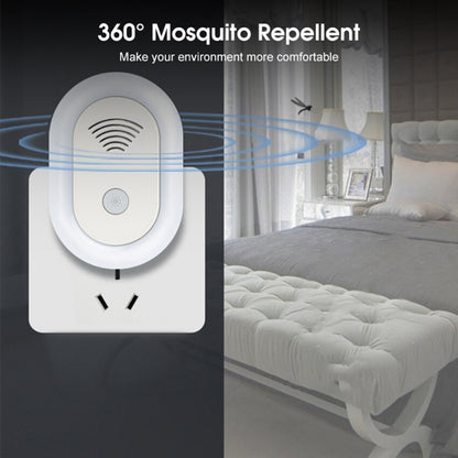 Adjustable Night Light Ultrasonic Mosquito Repeller Mini Home Electronic Mouse Repeller, Spec: EU Plug(White) - Repellents by buy2fix | Online Shopping UK | buy2fix