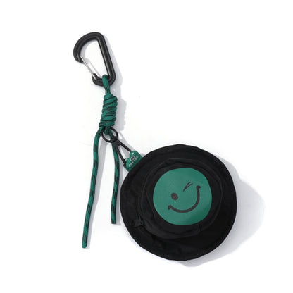 Portable Fisherman Hat Bag Coin Key Pouch Mini Bag Hanger, Color: Black Smiley Face - Wallets by buy2fix | Online Shopping UK | buy2fix