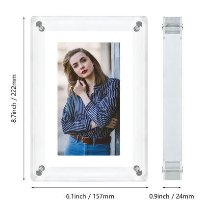 7 Inch Acrylic HD Digital Photo Frame Desktop Smart Motion Video Player Ornament(US Plug) - 1.5-7.0 inch by buy2fix | Online Shopping UK | buy2fix