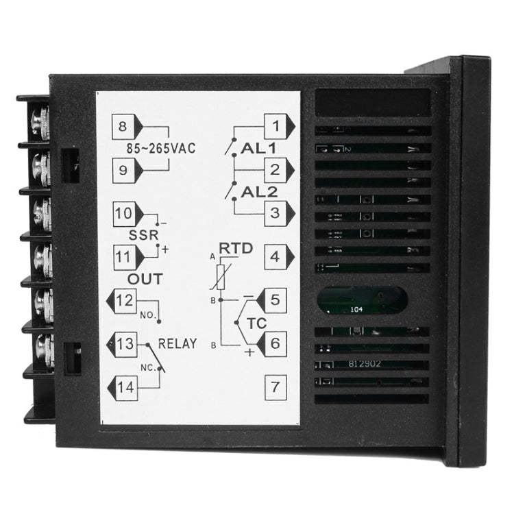 SINOTIMER MC701 Universal Input Short Case PID Intelligent Temperature Controller Meter Heating Cooling Relay SSR Solid State Output - Thermostat & Thermometer by SINOTIMER | Online Shopping UK | buy2fix