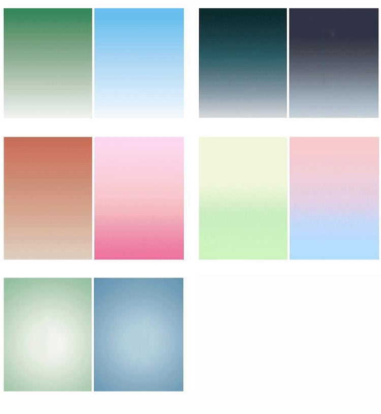 57 x 87cm Double-sided Gradient Background Paper Atmospheric Still Life Photography Props(Rainbow+Sunset) - Gradient Color by buy2fix | Online Shopping UK | buy2fix