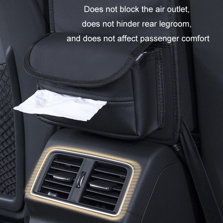 Car Seat Storage Mesh Pocket Hanging Storage Bag Tissue Box, Color: H9160 Black - Stowing Tidying by buy2fix | Online Shopping UK | buy2fix