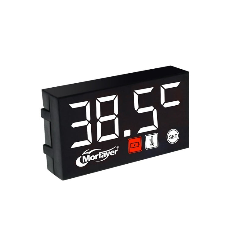 Compact LED Digital Display Time Voltmeter, Specification: 2 in 1 Temperature White - Electrical Instruments by buy2fix | Online Shopping UK | buy2fix