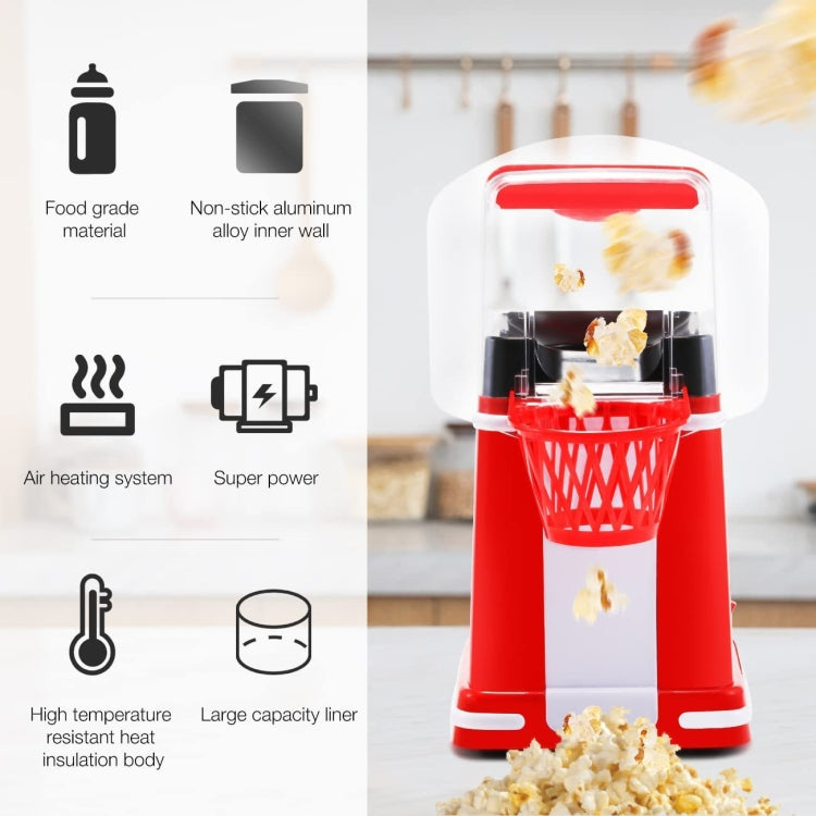 1200W Basket Popcorn Machine Electric Automatic Corn Popper 220V EU Plug - Popcorn Machiner by buy2fix | Online Shopping UK | buy2fix