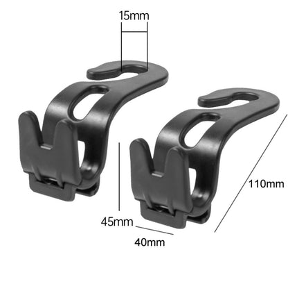 3pcs Car Foldable Hook Multifunctional Rear Seat Phone Holder(Black) - Auto Fastener & Clips by buy2fix | Online Shopping UK | buy2fix