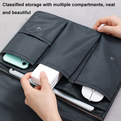 Multi-layer Waterproof and Shock-absorbing Laptop Sleeve Laptop Storage Bag, Size: 16 inch(White) - 15.6 - 17 inch by buy2fix | Online Shopping UK | buy2fix