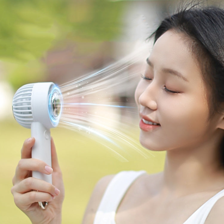 Outdoor Handheld Ice Air Conditioning Fan Astronaut Night Light Semiconductor Cooling Fan(Light Blue) - Electric Fans by buy2fix | Online Shopping UK | buy2fix