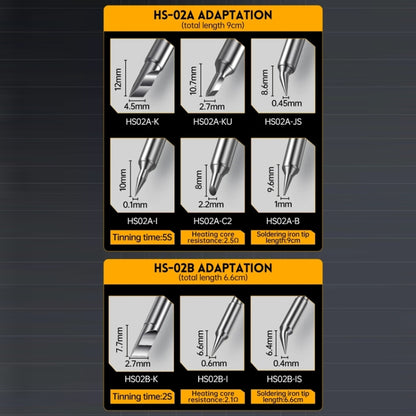 FNIRSI Portable Constant Temperature Soldering Iron Set, Model: HS-02B Standard 3 Head - Soldering Iron Set by FNIRSI | Online Shopping UK | buy2fix