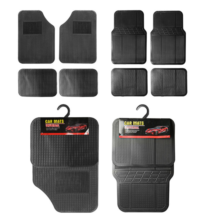 4pcs/Set Car PVC Anti-slip Waterproof Durable Floor Mats(Stripes) - Floor Mats by buy2fix | Online Shopping UK | buy2fix