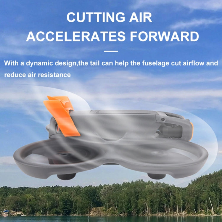 For DJI Avata 2 CQT Adhesive Airflow Cutting Flight Tail for Drones(Orange) - Other by CQT | Online Shopping UK | buy2fix