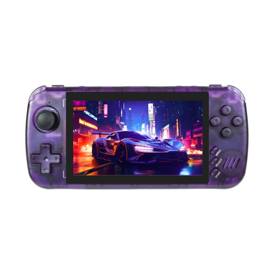 POWKIDDY X39 Pro 4.5 Inch Retro Handheld Game Console  ATM7051 Quad-Core Support HD TV Out 64G(Purple Transparent) - Pocket Console by POWKIDDY | Online Shopping UK | buy2fix