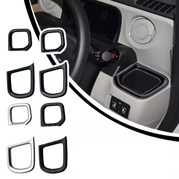 For Honda 2023 N-box JF5/JF6 Right-hand Drive Cup Holder Decorative Frame Patch(Carbon Fiber) - Car Interior Mouldings by buy2fix | Online Shopping UK | buy2fix