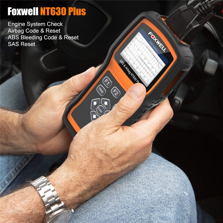 FOXWELL NT630 Plus OBD2 Scanner SRS ABS Code Reader SAS OIL EPB Reset Diagnostic - Electronic Test by FOXWELL | Online Shopping UK | buy2fix