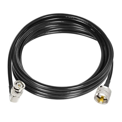 1m BNC Male Right Angle To UHF PL259 Male RG58 Coaxial Cable - Connectors by buy2fix | Online Shopping UK | buy2fix