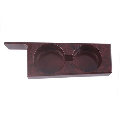 For BMW 5 Series E39/528i/530i/M5 Left-hand Drive Car Central Control Cup Holder, Color: Rosewood Color With Groove - Car Drink Holders by buy2fix | Online Shopping UK | buy2fix