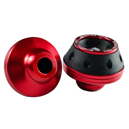 1pair Motorcycle CNC Modification Accessories Drop-proof Aluminum Alloy Fork Cup(Red) - Protective Gear by buy2fix | Online Shopping UK | buy2fix