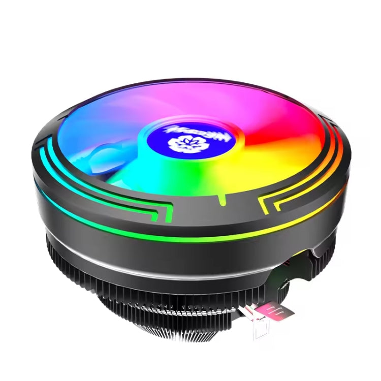 COOLMOON Ice Blade W120 LED Colorful Light 4Pin Cooler Desktop CPU Cooling Fan - Fan Cooling by COOLMOON | Online Shopping UK | buy2fix