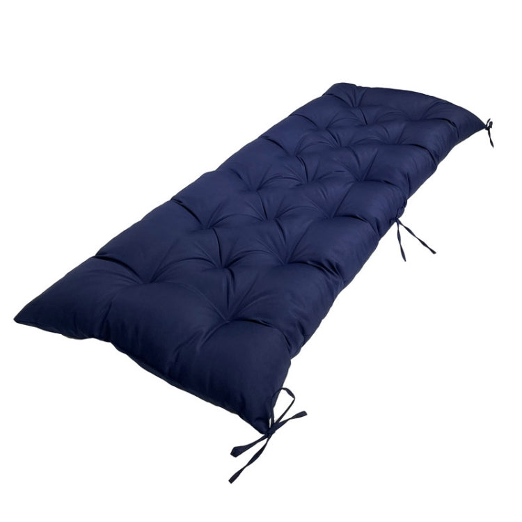 120x50x8cm Outdoor Bench Waterproof Sunscreen Thickened Soft Cushion(Navy Blue) - Cushions & Pillows by buy2fix | Online Shopping UK | buy2fix