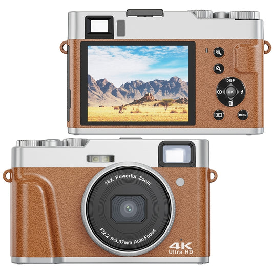 DC202L 2.8-Inch 4K HD 16X Zoom Photography Digital Camera Home SLR Camera, Color: Brown US Plug - Children Cameras by buy2fix | Online Shopping UK | buy2fix