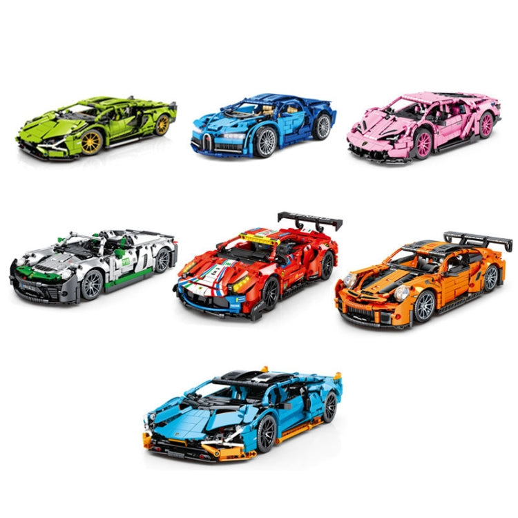 SEMBO 701001 1:14 Sports Racing Car Model Building Blocks Puzzle Assembly Children Toy - Building Blocks by SEMBO | Online Shopping UK | buy2fix