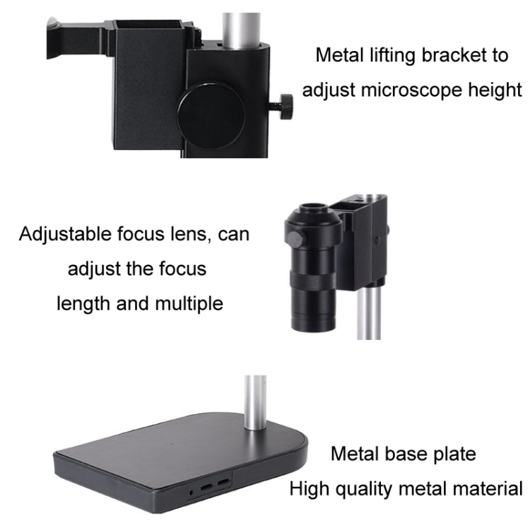 Measuring Electron Microscope Industrial Camera, Specifications: 30 Frames 16 Megapixel Dual Interface With Measurement - Digital Microscope by buy2fix | Online Shopping UK | buy2fix