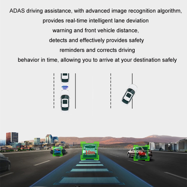 Android ADAS HD Night Vision 1080P USB Driving Recorder, Model: Single Lens WIFI Version(32G Memory Card) - Car DVRs by buy2fix | Online Shopping UK | buy2fix