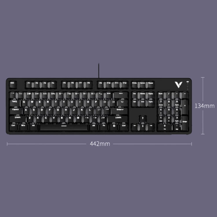 Rapoo V500DIY Mechanical Keyboard With Light Effect 18 Keys Hot Swap Fast Silver Shaft Desktop Laptop Wired Keyboard(White) - Wired Keyboard by Rapoo | Online Shopping UK | buy2fix