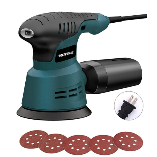 5pcs /Set US Plug MOYI Small Polishing Sandpaper Machine Woodworking Electric Disc Sander - Abrasive Tools & Accessories by MOYI | Online Shopping UK | buy2fix