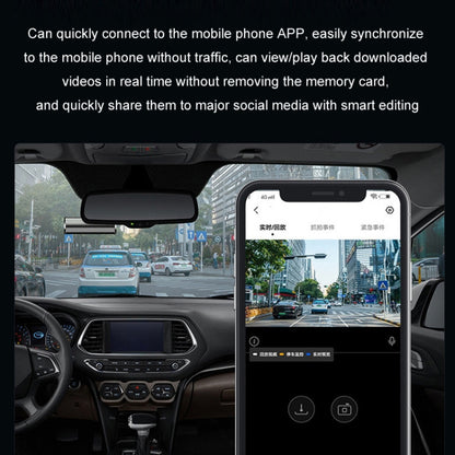 Mobile Phone WIFI Interconnection 2K Ultra-Clear Night Vision Hidden Driving Recorder, Version: Step-down Line(No TF Card) - Car DVRs by buy2fix | Online Shopping UK | buy2fix