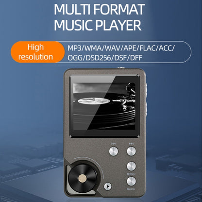 With 128GB TF Card HIFI Lossless DSD256 Music Player Sports MP3(Silver Gray) - MP3 Player by buy2fix | Online Shopping UK | buy2fix