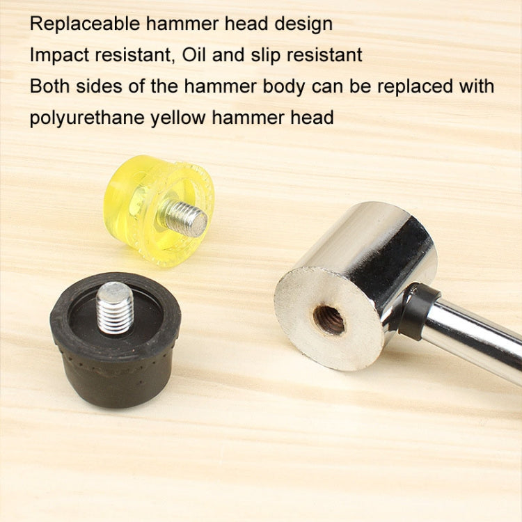 35mm No Bounce Mounting Hammer Handmade DIY Double Face Tap Rubber Hammer - Hammer by buy2fix | Online Shopping UK | buy2fix