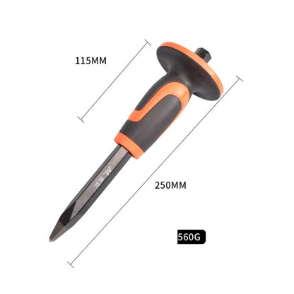 MYTEC Upgraded Tip 250mm Forged Hexagonal Rod Chisel Big Top Cap Industrial Grade Forged Steel Chisel - Others by MYTEC | Online Shopping UK | buy2fix