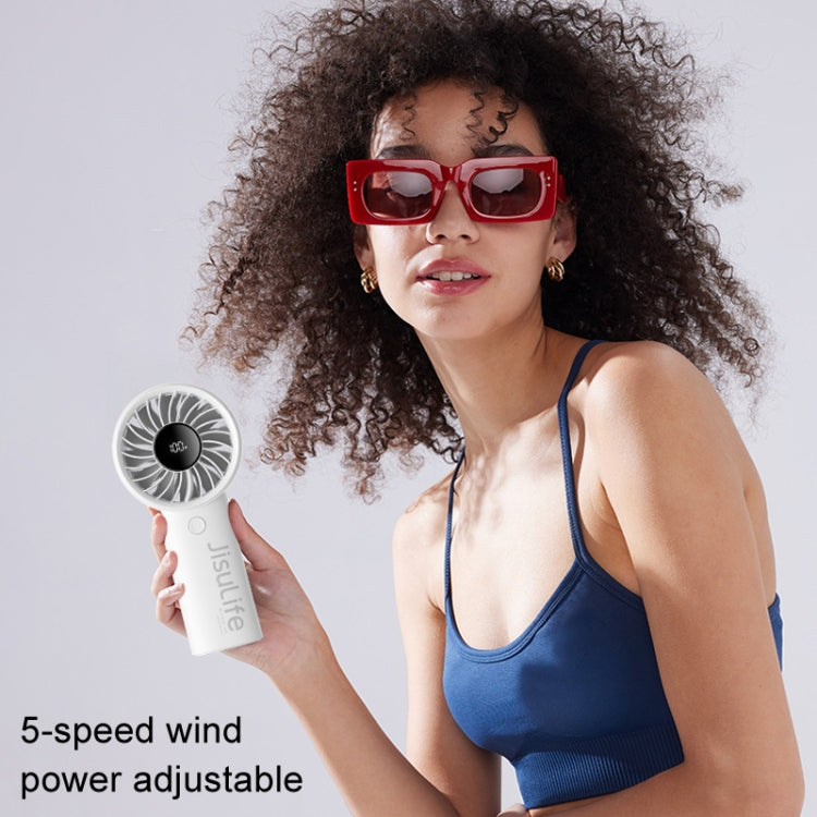 JisuLife Life4 Handheld Portable Small Rechargeable Fan, Battery Capacity: 5000mAh Black - Electric Fans by JisuLife | Online Shopping UK | buy2fix