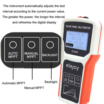 elejoy 400W MPPT Solar Photovoltaic Panel Multimeter(EL400B) - Digital Multimeter by buy2fix | Online Shopping UK | buy2fix