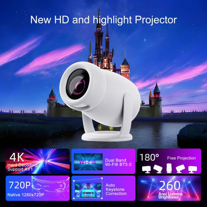 HY400 Android 12.0 System Intelligent Projector Portable Family Projector AU Plug - Mini Projector by buy2fix | Online Shopping UK | buy2fix