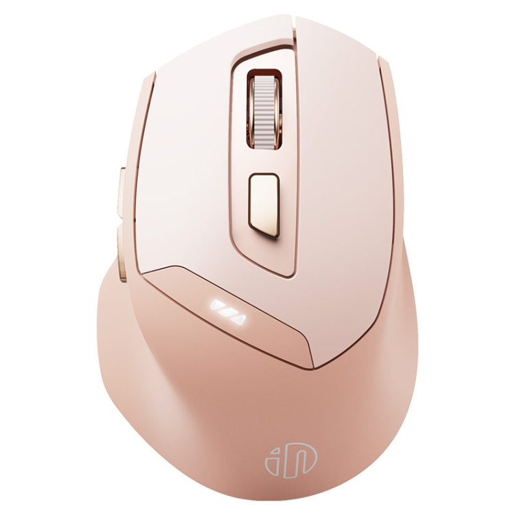 Inphic DR8 2.4G Wireless + Bluetooth 5.0/4.0 Tri-mode Charging Mute Office Gaming Computer Mouse(Milk Tea Color) - Wireless Mice by Inphic | Online Shopping UK | buy2fix