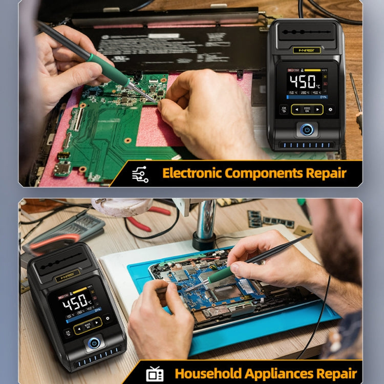 FNIRSI 200W Intelligent Constant Temperature Electric Soldering Iron Station, Set: EU Plug F210 K Head - Electric Soldering Iron by FNIRSI | Online Shopping UK | buy2fix