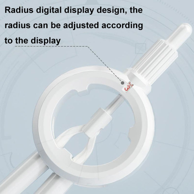 Drawing Press Digital Compass Multifunctional Scale Compass(White With Refill) - Rulers by buy2fix | Online Shopping UK | buy2fix