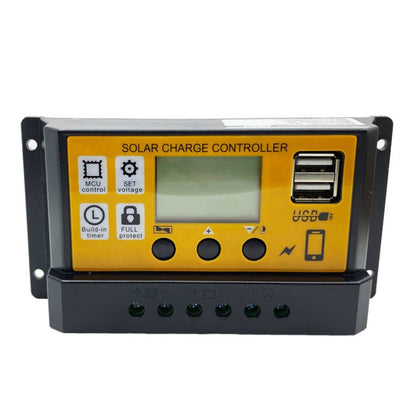 30A 12V/24V Simple Solar Controller Light Time Control Solar Panel Regulator Controller With USB - Others by buy2fix | Online Shopping UK | buy2fix